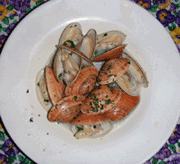 Plate of sunray venus clams